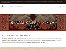 Tablet Screenshot of keramika-dum.cz